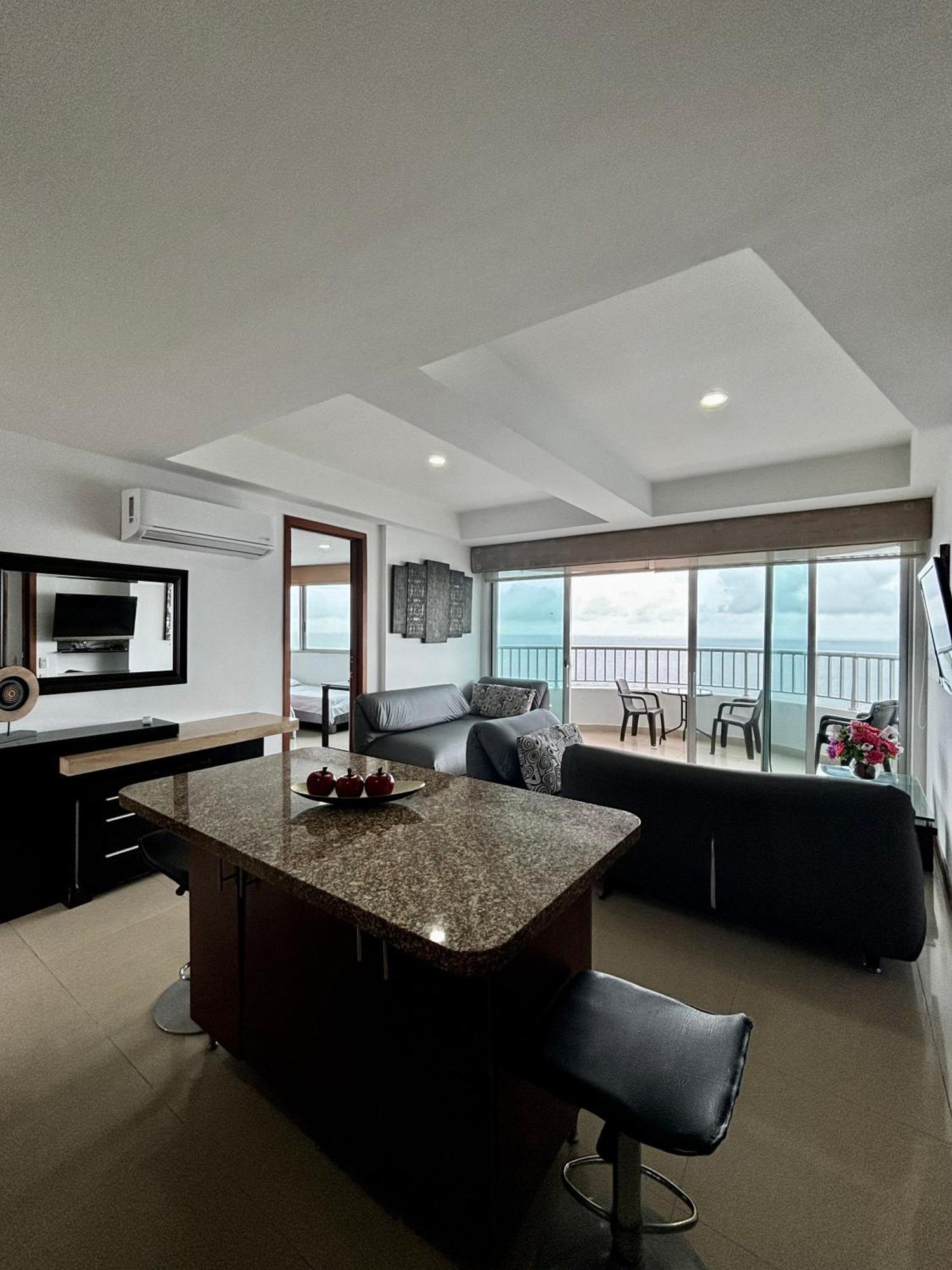 Paraiso En Bocagrande Con Vista Al Mar Cartagena 外观 照片